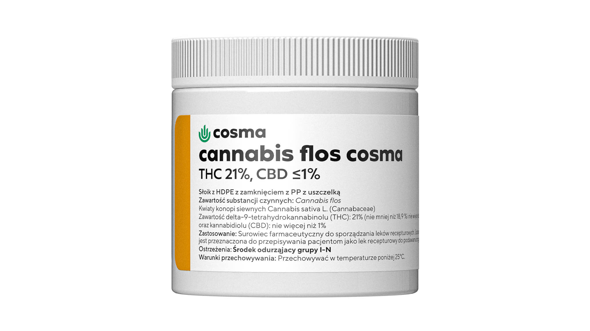 Cannabis flos COSMA THC 21%, CBD ≤1% Mac Monkey/Blue Monkey